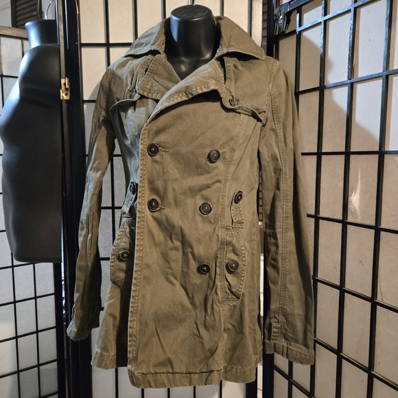 American Eagle Outfitters Jackets & Blazers - Women's American Eagle Olive Green Jacket Size XXSmall 100% COTTON!